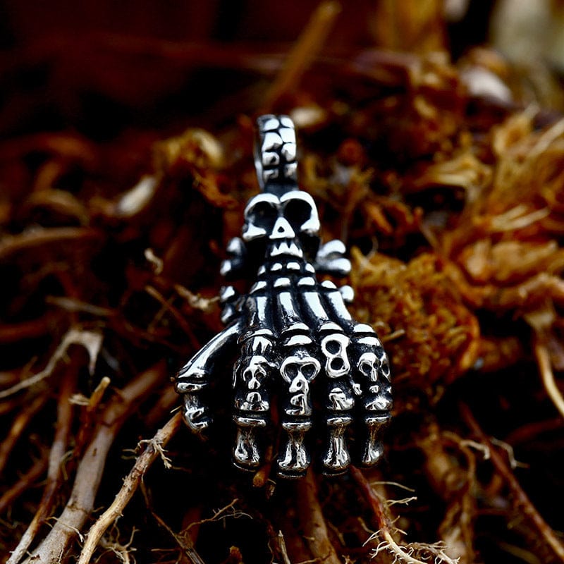 Kobine Women's Punk Skeleton Necklace