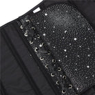 Kobine Women's Punk Strappy Star Printed Overbust Corset