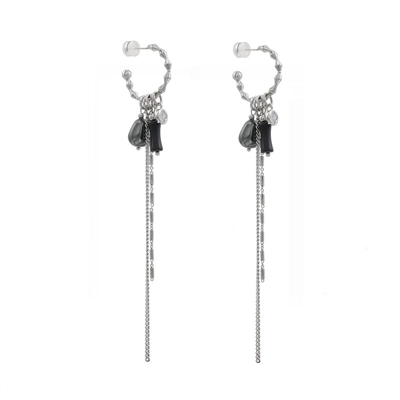 Kobine Women's Punk Tassels Detachable Earrings