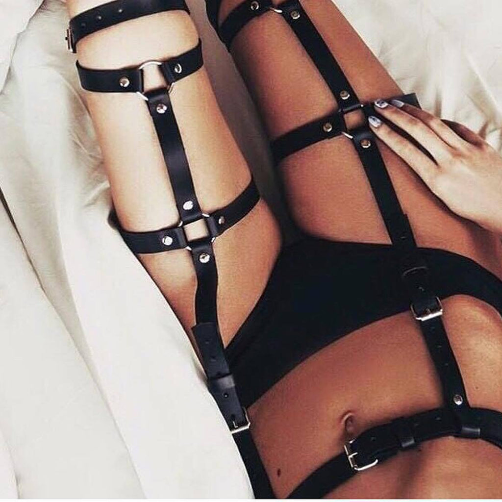 Women's Sexy Faux Leather Leg Harnesses