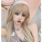 Kobine Women's Silky Straight Layered Synthetics Hair Wig