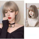 Kobine Women's Silky Straight Short Synthetic Hair Wig