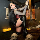 Kobine Women's Vintage Jacquard Strappy Overbust Corsets