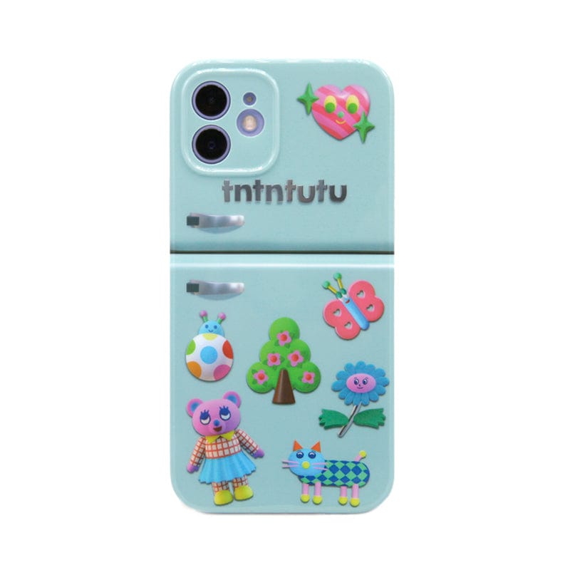Pink Kawaii Women's Cartoon Printed Refrigerator Phone Case