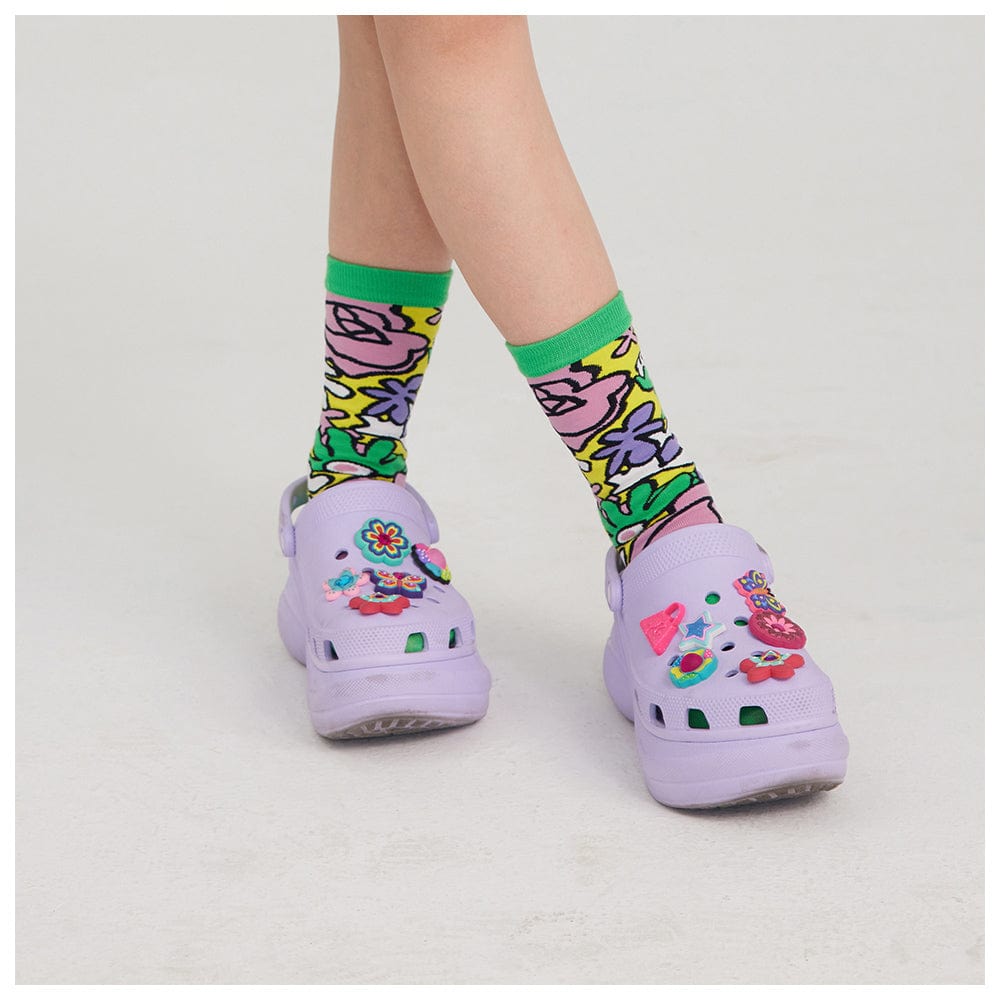 Pink Kawaii Women's Lovely Floral Socks