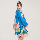 Pink Kawaii Women's Puff Sleeved Cat Knitted Sweater