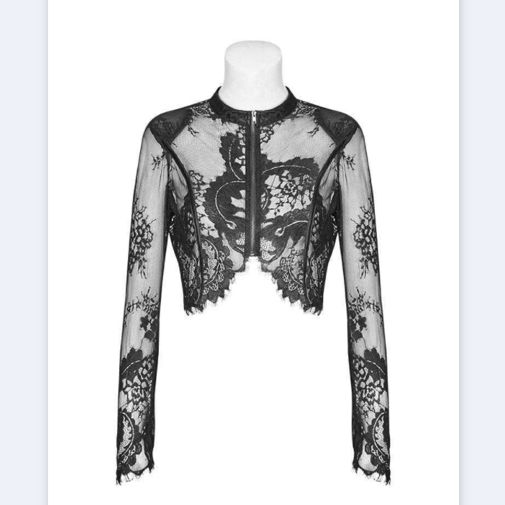 Women's Goth Floral Lace Short Jackets