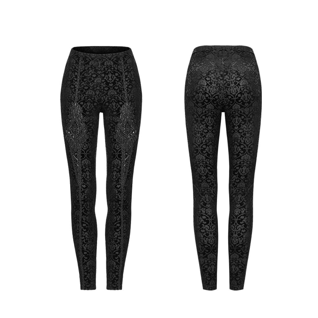 Women's Gothic Jacquard Leggings