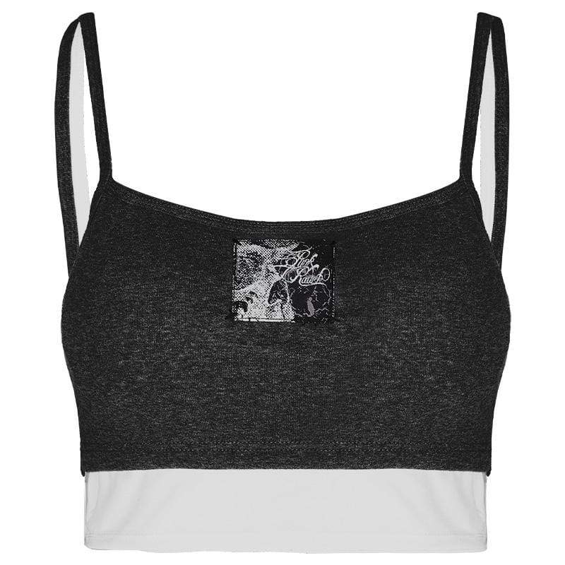 Women's Grunge Contrast Color Camisole