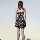 Women's Punk Flocking Slim Fitted Slip Dress