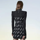 PR-A Women's Punk Puff Sleeved Ruffles Shirt