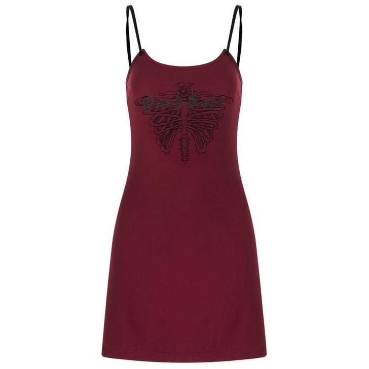 Women's Sexy Skelenton Slim Slip Dresses