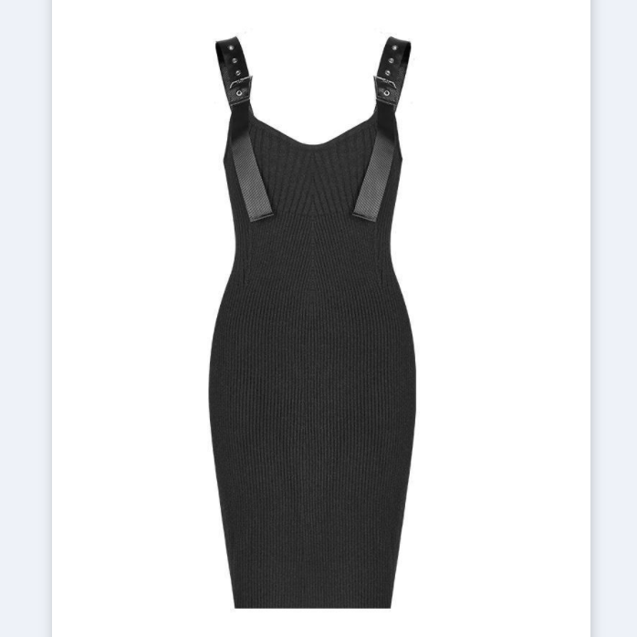 Women's Slim-Fitted Knitted Slip Dress