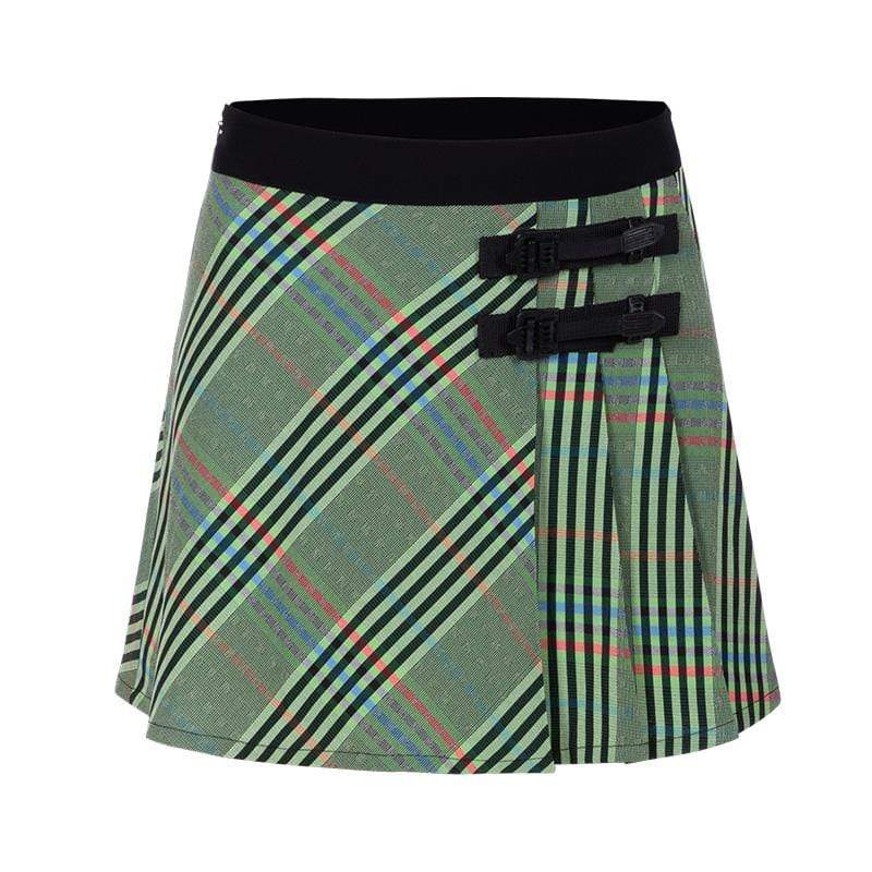 Women's Stripes Belts Butt-Hugging Skirts