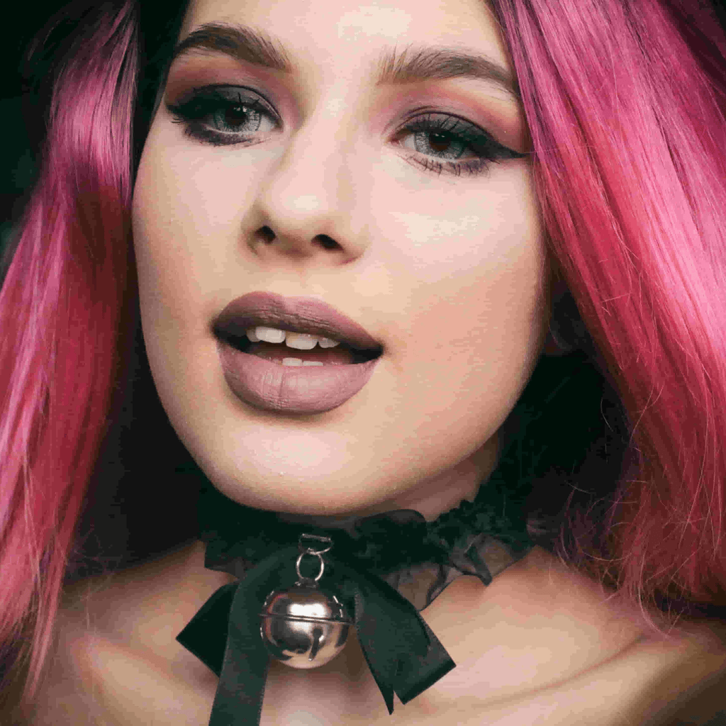 Women's Goth Black Lace Choker With Tinkle Bell