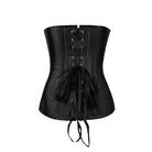 Women's Plus Size Faux Leather Overbust Zipper Corset G String