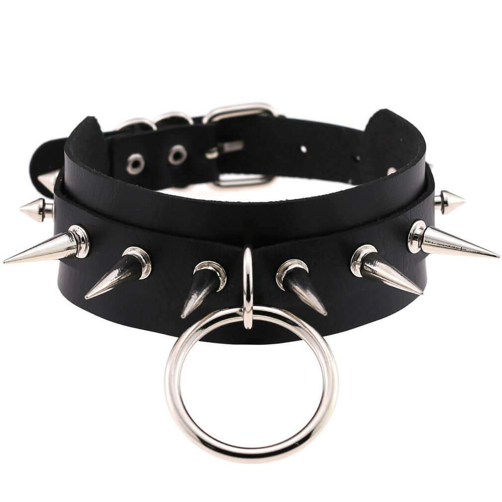 Women's Punk Exaggerated Rivet Choker