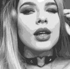 Women's Punk Heart Black Choker