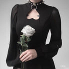 Women's Punk PU Leather Choker With O-rings