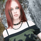 Women's Punk Rivet Black Choker