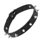 Women's Punk Rivet Black Choker