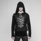 Men's Faux Leather Detailed Punk Vest