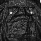 PUNK RAVE Men's Gothic Asymmetric Zipper Long Coat with Hood