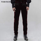 Men's Gothic Embroidered Straight Leg Pants