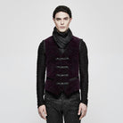 Men's Gothic Floral Jacquard Vest