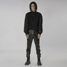 PUNK RAVE Men's Gothic Floral Printed Split Vest