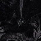 PUNK RAVE Men's Gothic Floral Printed Velvet Shirt