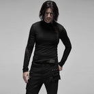 Men's Gothic Keel Hollowed Long Sleeved T-shirts