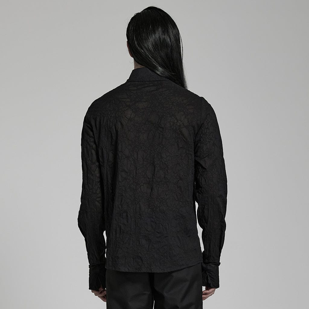 PUNK RAVE Men's Gothic Lace Shirt