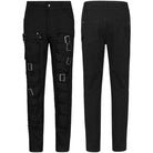 Men's Gothic Ripped Pants With Chains