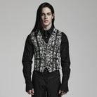 PUNK RAVE Men's Gothic Skulls Printed Vest