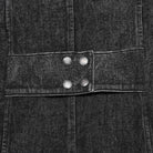 PUNK RAVE Men's Gothic Stand Collar Distressed Long Vest