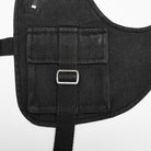 PUNK RAVE Men's Punk Big-Pocket Buckle Harness