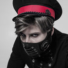 Men's Punk Faux Leather Face Mask