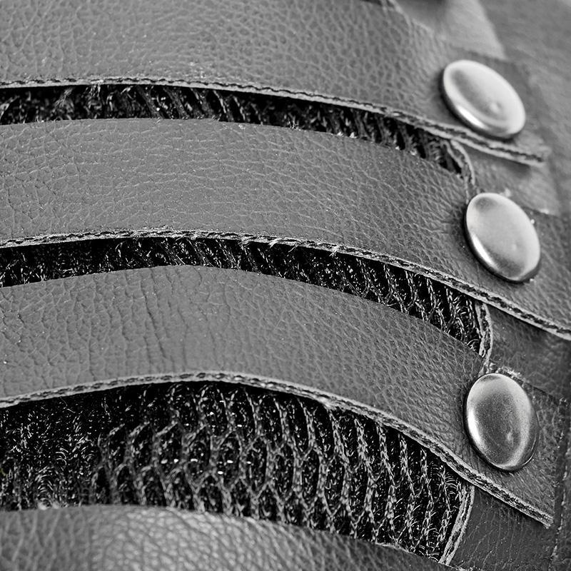 Men's Punk Faux Leather Face Mask