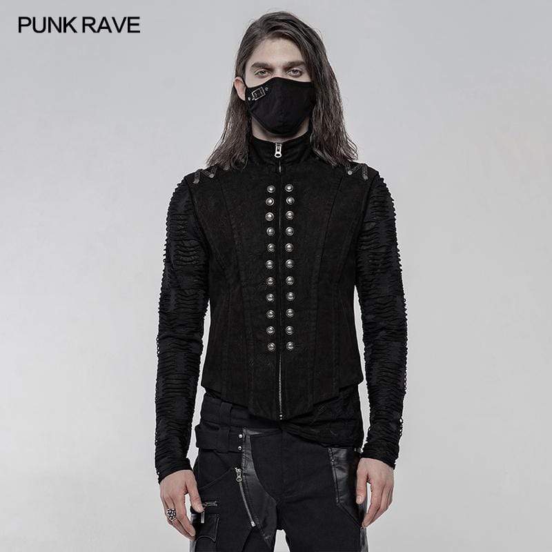 Men's Punk Heavy Metal Short Vests