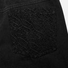 PUNK RAVE Men's Punk Mesh Splice Strap Pants