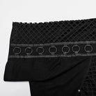 PUNK RAVE Men's Punk Mesh Splice T-shirt with Hood