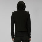 PUNK RAVE Men's Punk Patches Splice Buckles Vest