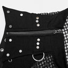 PUNK RAVE Men's Punk Rivet Mesh Tank Top
