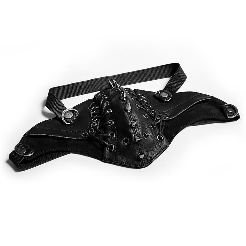 Men's Punk Rivets Faux Leather Masks