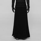 PUNK RAVE Men's Punk Side Slit Long Skirt