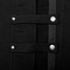 PUNK RAVE Men's Punk Stand Collar Asymmetric Zipper Long Coat