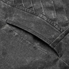 PUNK RAVE Men's Punk Stand Collar Buckle Distressed Vest