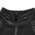 PUNK RAVE Men's Punk Stand Collar Strap Vest