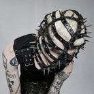 Punk Rave Men's Punk Strappy Rivet Cone Mask